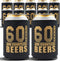 60th Birthday Decor and Party Favors, Beverage Sleeves Gift for Dad's 60th Birthday Party, Decorations and Party Supply, 60s Birthday Decorations for Men, 12-Pack, Black & Gold