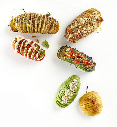 Lekue Hasselback Cutter, Regular Size, Terracotta