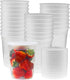 Green Direct 32 oz. Food Storage Containers with Lids - Reusable Microwave and Freezer Safe Lunch Container Pack of 24