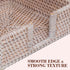 Rattan Napkin Guest Towel Holder For Kitchen 7.5 x 7.5 x 2.5 inches Square Wicker Tissue Paper Holder Caddy for Dining Table Flat Woven Boho Napkins Dispenser for Dinner (Luncheon, White Wash)