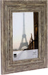 Kiera Grace Emery Resin Unique Farmhouse Picture Frame, 5" x 7", Weathered Grey