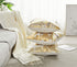 NeatBlanc Pack of 4 Decorative Throw Pillow Case Cushion Cover Gold Stamping Leaves 18 x 18 inches 45 x 45 cm for Couch Bedroom Car