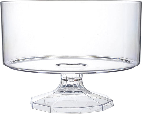 Platter Pleasers Round Trifle Serving Bowl, 6 by 4.5-Inch, Clear