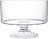 Platter Pleasers Round Trifle Serving Bowl, 6 by 4.5-Inch, Clear