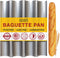 Baguette Pan for Baking - 15" x 13" Nonstick Perforated Italian Loaf Mold - Long French Bread Baker's Tray - Sourdough Roll Proof & Bake Rack by Eparé