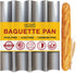 Baguette Pan for Baking - 15" x 13" Nonstick Perforated Italian Loaf Mold - Long French Bread Baker's Tray - Sourdough Roll Proof & Bake Rack by Eparé