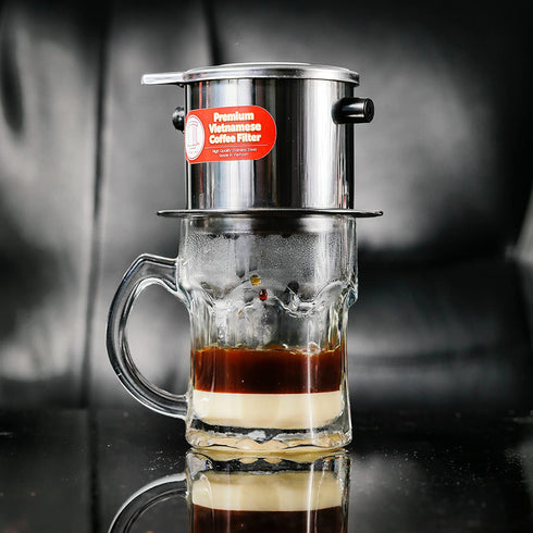 2 Pack Vietnamese Coffee Filter Brewer. Great for travel and camping, 11oz large, Gravity Insert
