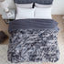 EHEYCIGA Faux Fur Sherpa Blanket Throw, Grey Tie-dye Fuzzy Plush Fluffy Soft Sherpa Fleece Throw Blanket for Sofa, Couch and Bed- 50x65 Inches