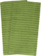 Ritz Royale Collection 100% Combed Terry Cotton, Highly Absorbent, Oversized, Kitchen Towel Set, 28" x 18", 2-Pack, Solid Cactus Green
