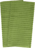 Ritz Royale Collection 100% Combed Terry Cotton, Highly Absorbent, Oversized, Kitchen Towel Set, 28" x 18", 2-Pack, Solid Cactus Green