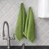 Ritz Royale Collection 100% Combed Terry Cotton, Highly Absorbent, Oversized, Kitchen Towel Set, 28" x 18", 2-Pack, Solid Cactus Green