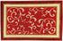 Stair Treads Non-Slip Landing Mat- Skid Resistant Rubber Back Landing Rug - Beautiful Design Landing Mat for Bottom of Stairs - Floormat - Doormat (20" x 30") Floral Red