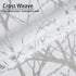 FMFUNCTEX Silver White Semi Sheer Curtains 45inch Tree Branch Short Window Curtain Drapes for Laundry Small Windows Metallic Print Modern Curtains for Chrismas D©cor Grommet Top 2pcs