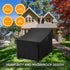 WLEAFJ Outdoor Chair Covers Waterproof, Black Lawn Patio Furniture Covers, Heavy Duty Wicker Garden Sofa Chair Cover, Single - 30" W x 37" D x 31" H