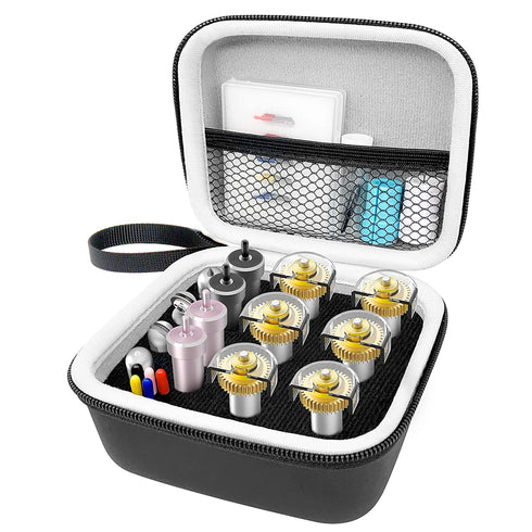 Portable Organizer Holder Compatible with Cricut Maker Blades & Housing, QuickSwap Tip & Explore DeepCut Blade, Storage Bag for Cricut Tool Accessories, Black Carrying Case with Lanyard