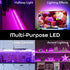 Geeni Prisma Strip USB Smart LED Strip Lights, Indoor/Outdoor Adhesive Strips, Lights for TikTok, Alexa and Google Home Compatible. No Hub Required (2M Light Strips)