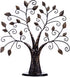 Klikel Family Tree Picture Frame Stand with 6 Hanging Photo Picture Frames - Medium Metal Tree 12 X 11 - Holds 6 Ornamental 2x3 Frames