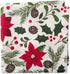 DII Woodland Christmas Tabletop Collection, Napkin Set, Poinsettia, 6 Piece