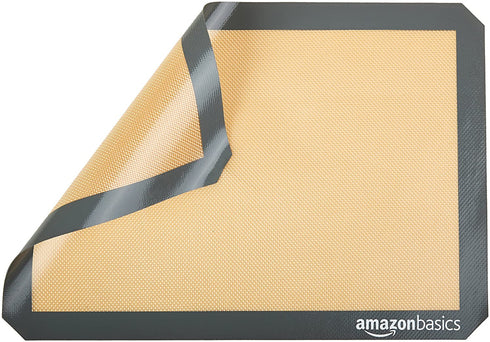 Amazon Basics Silicone, Non-Stick, Food Safe Baking Mat - Pack of 4
