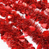 WILLBOND 26.2 Feet Heart Tinsel Garland Valentines Metallic Tinsel Twist Garland Shiny Hanging Decoration for Valentines Tree Wreath Wedding Party Supplies (Red)