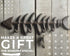 Decorative Fish Bones Wall Mounted Towel Rack by Comfify - Stylish Cast Iron Hanger with 4 œFish Bones? Hooks for Towels, Robes and More - Includes Screws and Anchors - in Brown