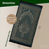 DeluxeRugs Muslim Prayer Rug, Islamic Turkish Prayer Rugs, Prayer Mats for Women and Men, Praying Rugs Islam, Great Ramadan Gifts for Muslims (Dark Green)