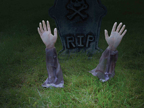 Forum Novelties Zombie Hands & Arms - (2) Zombie Lawn Stakes
