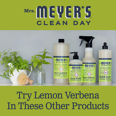 Mrs. Meyer's Multi-Surface Cleaner Concentrate, Use to Clean Floors, Tile, Counters, Lemon Verbena Scent, 32 Oz - Pack of 2
