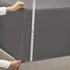 Empyrean Bedding Extra Deep Pocket Fitted Sheets - Bottom Sheets for Queen Size - from 18 Inches Up to 21 Inches Extra Deep Pocket Queen Fitted Sheets - Fitted Bed Sheets only (Queen Charcoal Grey)