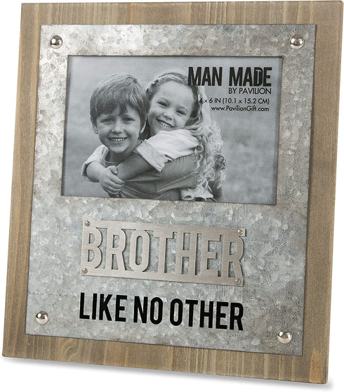 Pavilion - Brother Like No Other - Wood and Metal 4x6 Picture Frame