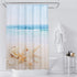 Beda Home Beach Theme Shower Curtain Conch Shell Starfish Ocean Digital Printed Shower Curtain.70Wx72L Inches Waterproof Cloth Fabric Machine Washable, Suit for Bathroom Bathtub Decoration(Shell)