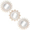 Kelly Miller Brushed Gold Mirrors for Wall Decor Set of 3 Wall Mirror Decorations for Living Room, Dinning Room & Bedroom (MW002)