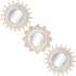 Kelly Miller Brushed Gold Mirrors for Wall Decor Set of 3 Wall Mirror Decorations for Living Room, Dinning Room & Bedroom (MW002)
