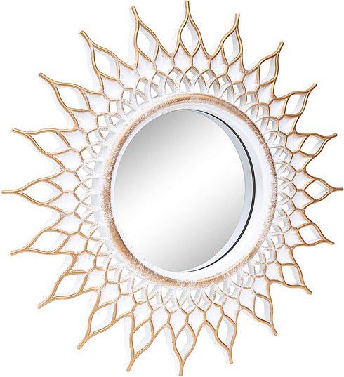 Kelly Miller Brushed Gold Mirrors for Wall Decor Set of 3 Wall Mirror Decorations for Living Room, Dinning Room & Bedroom (MW002)