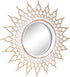 Kelly Miller Brushed Gold Mirrors for Wall Decor Set of 3 Wall Mirror Decorations for Living Room, Dinning Room & Bedroom (MW002)