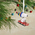 Hallmark Peanuts Snoopy Sledding Christmas Ornament, Charlie Brown Tree Decoration