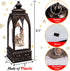 Christmas Snow Globe Lantern Decorations - Xmas Nativity Figurines USB Cable Batteries Operated Plastic Party Decor(No Batteries & No Liquid & No Music)