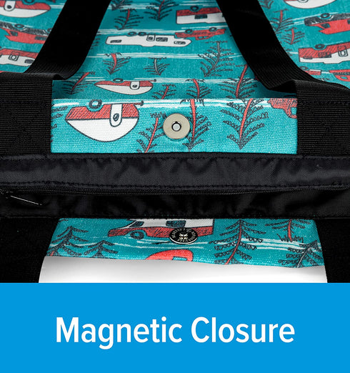 Camco Life is Better at The Campsite Canvas Tote Magnetic Closure (53269)