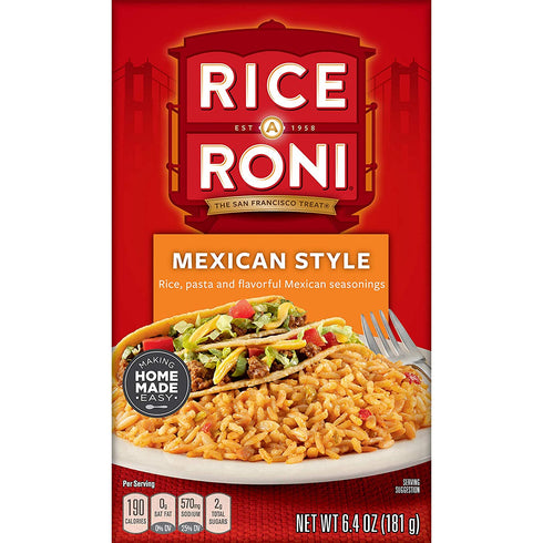 Rice-A-Roni, Rice Mix Mexican, 6.4 oz