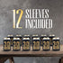 Happy 30th Birthday Decorations for Him, Dirty Thirty Birthday Beverage Can Cooler Sleeves, Insulated Holder Gift Ideas and Party Favors for Men, 12-Pack, Black & Gold