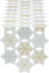 DII Embroidered Christmas Tabletop Collection, Table Runner, 14x54, Snowflake