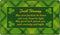 Brumlow Mills Irish Blessing St. Patricks's Day Lucky Shamrock Washable Festive Print Indoor/Outdoor Rug for Living or Bedroom Carpet, Dining Area, Kitchen or Front Door Mat, 20" x 34"