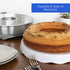 Aluminum Ring Cake Pan (9.5 in) - Ring Mold Pan - Tube Pan for Baking Pound Cake - Tube Cake Pan - Fluted Tube Pan - Flan Mold - Flan Cake Pan - Flan Pan - Chiffon Cake Pan - Bundt Cake Pan