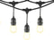 Mr Beams 2W S14 Bulb LED Weatherproof Outdoor String Lights, 24 feet, Black