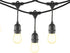 Mr Beams 2W S14 Bulb LED Weatherproof Outdoor String Lights, 24 feet, Black