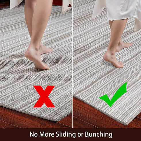 Veken Non-Slip Rug Pad Gripper 5 x 7 Feet Extra Thick Pads for Hardwood Floors, Keep Your Rugs Safe and in Place