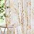 FMFUNCTEX Gold White Tree Sheer Curtains 45" Length Foil Branch Tree Curtain Panels for Living Room Bedroom Light Filtering Curtain Panels for Small Windows Rod Pocket 2 Panels