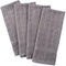 DII Basic Terry Collection Windowpane Dishtowel Set, 16x26, GraySolid, 4 Piece