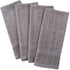 DII Basic Terry Collection Windowpane Dishtowel Set, 16x26, GraySolid, 4 Piece