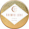 Auric Moon | Rosewater + Wildflowers Scented Luxury Soy Coconut Candle for Women | Slow 35+ Hour Burn | Love & Elevate Your Space | 5.5 Oz Metal Tin with Lid | Hand-Poured in California